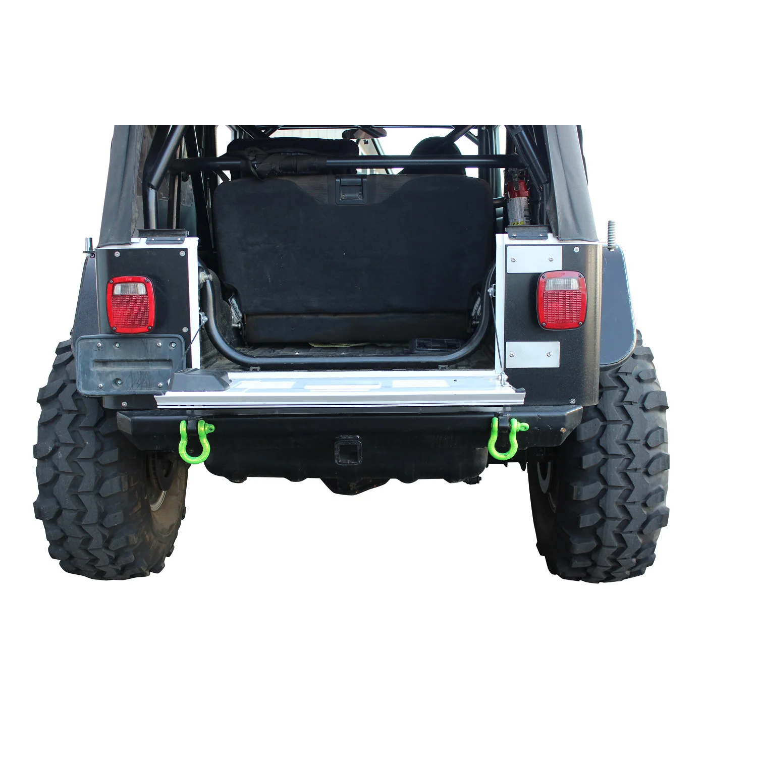 SWAG Jeep Wrangler "Flat Back" Aluminum Drop Down Tailgate Conversion Kit - Image 3